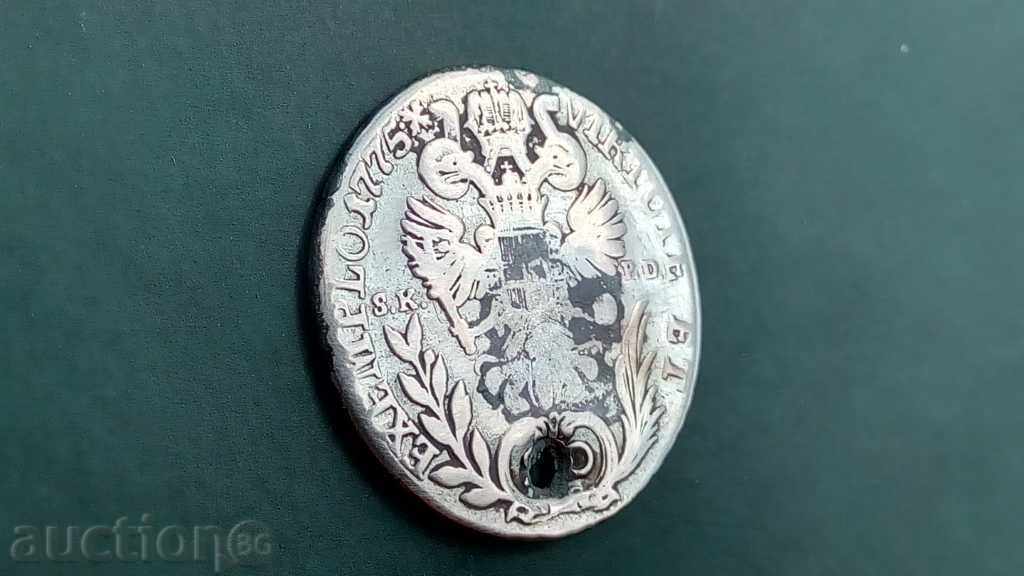 Licitație 20 KREUTZER 1775 (XF)