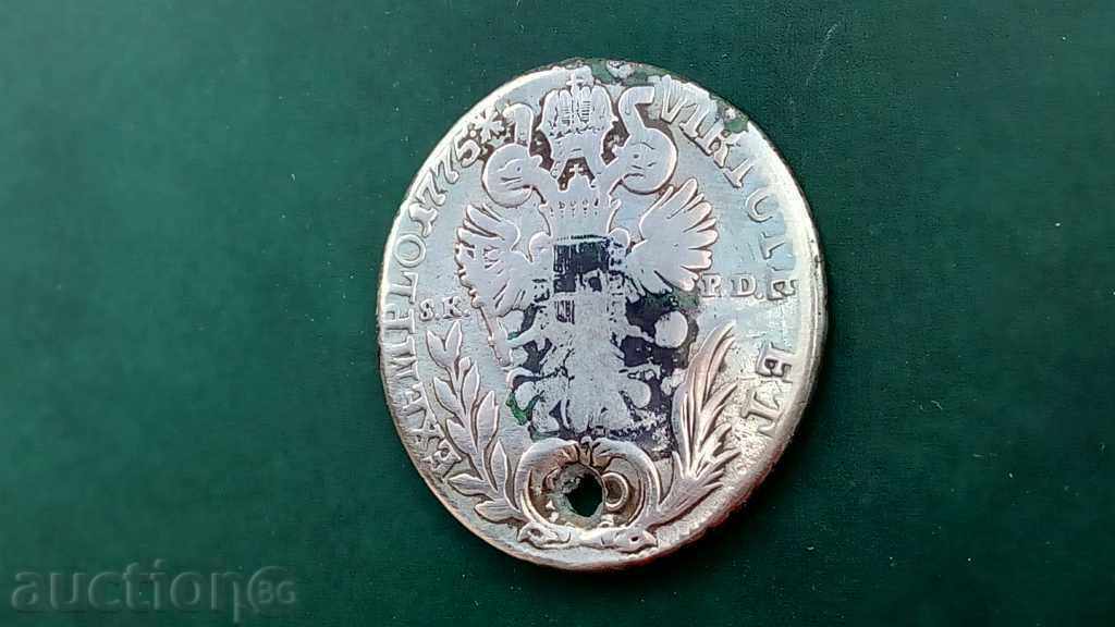 Livrarea 20 KREUTZER 1775 (XF)
