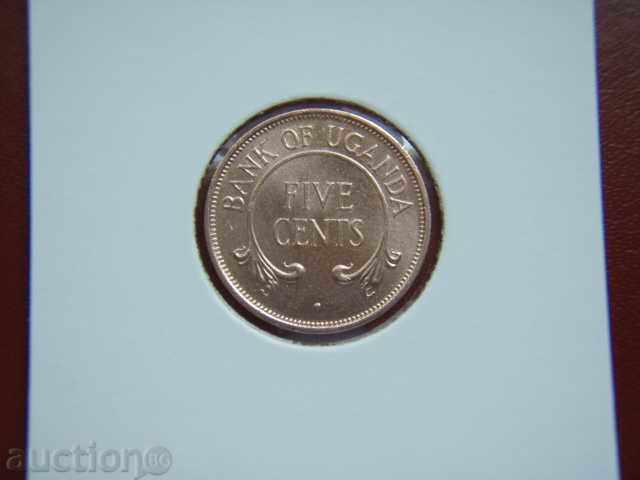 5 Cents 1966 Uganda (Уганда) - Unc