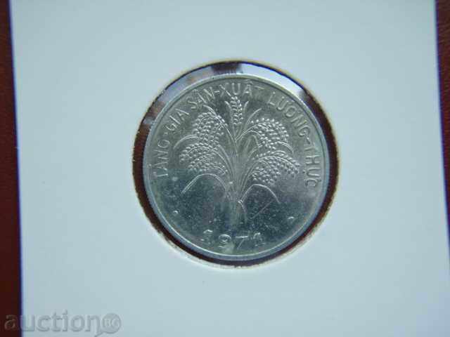 1 Dong 1971 Vietnam (Vietnam) - AU with price € 2.59 | 5.07 BGN 1 Dong 1971 Vietnam (Vietnam) - AU with price € 2.59 | 5.07 BGN