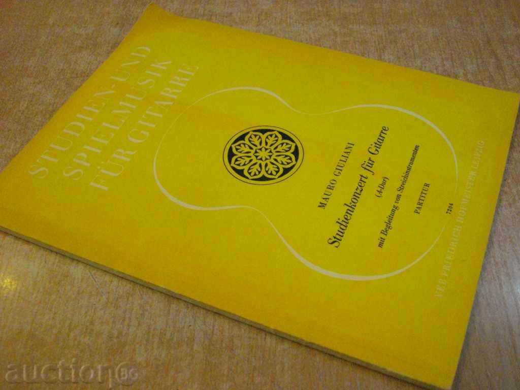 Βιβλίο "Studienkonzert für Gitarre-MAURO GIULIANI" - 76 σ. - 7 Βιβλίο "Studienkonzert für Gitarre-MAURO GIULIANI" - 76 σ. - 7