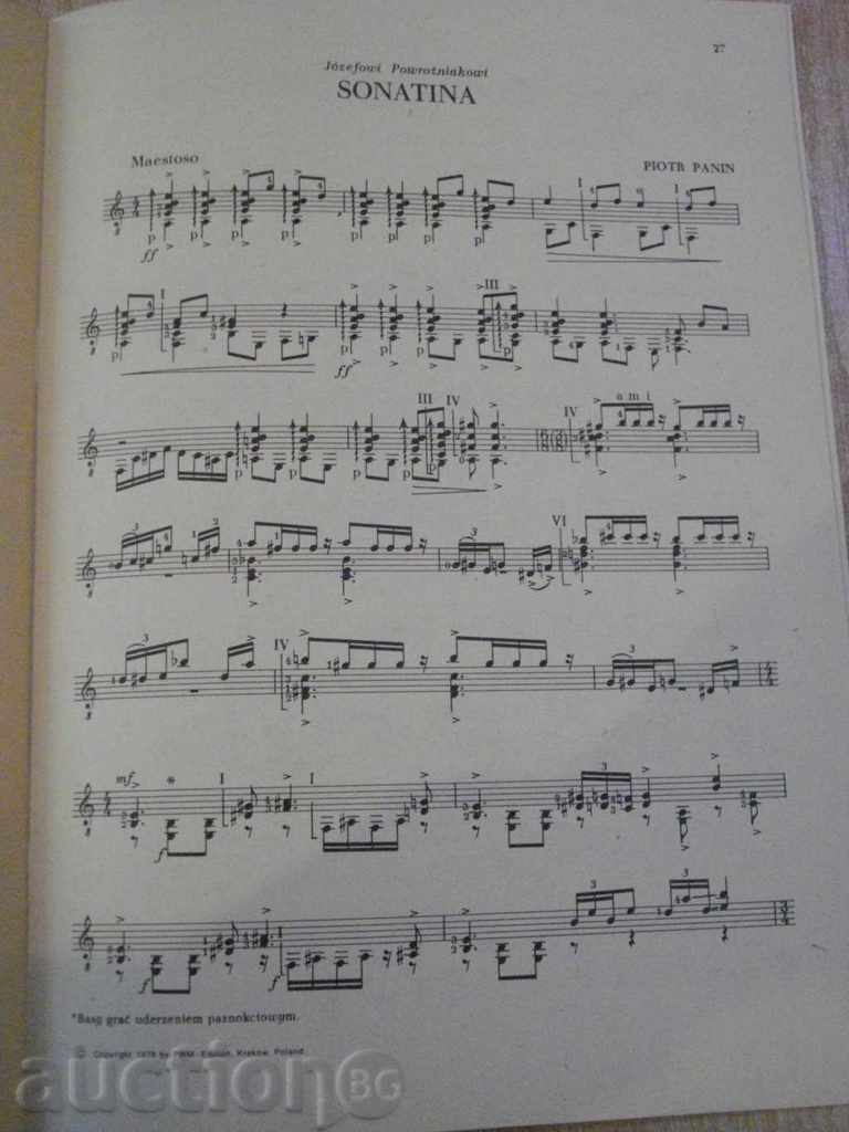 Book "Współczesna miniatura gitarowa-zeszytXVIII" - 36 pages - 5 Book "Współczesna miniatura gitarowa-zeszytXVIII" - 36 pages - 5