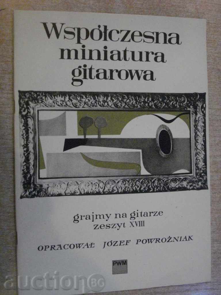 Book "Współczesna miniatura gitarowa-zeszytXVIII" - 36 pages