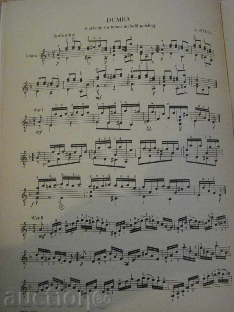 Auction The book "Rosyjscy mistrzowie gitaru - zeszyt XIV" - 28 pp. Auction The book "Rosyjscy mistrzowie gitaru - zeszyt XIV" - 28 pp.