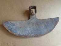 Old forged hoe, tool, wrought iron, tool