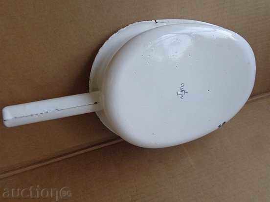 Стара емайлирана подлога от соца, цукало, цукал, емайл - 6