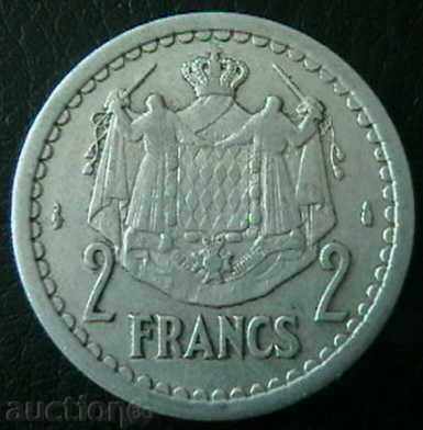 2 franci 1943 Monaco