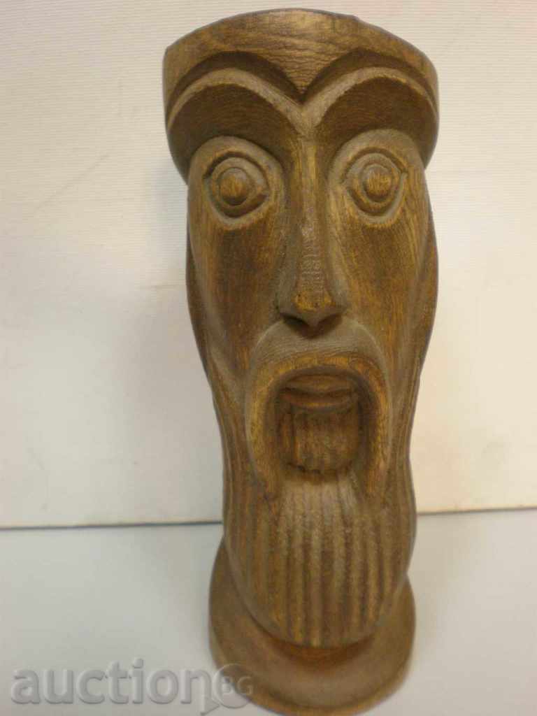 Sculptură în lemn (cap)