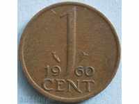 Холандия 1 цент 1960г.