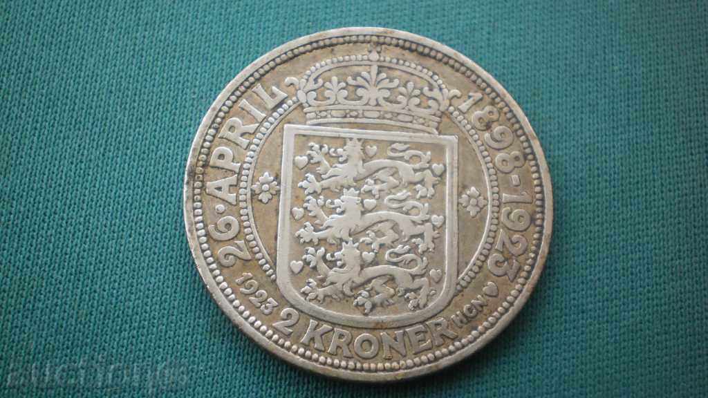 Denmark 2 Krones 1923 Rare with price € 25.56 | 49.99 BGN