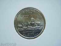 25 Cents (Quarter Dollar) 2000 U.S.оf America (Virginia)-Unc