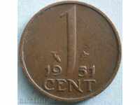 Ολλανδία 1 σεντ 1951.