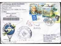 Пътувал  първодневен плик  Espamer 1996  от Куба