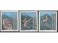 Чисти марки Падането на Тизона Скулптури 1984 от Лихтенщайн