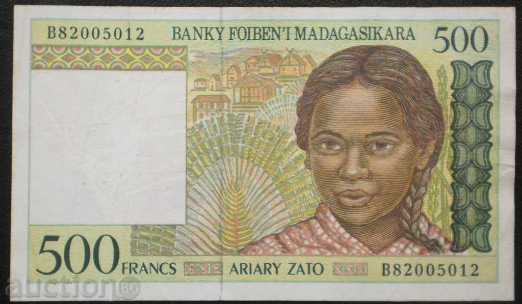 Madagascar 500 Franca 1994 rare