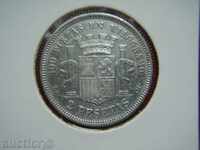 2 Pesetas 1873 Spania - VF/XF