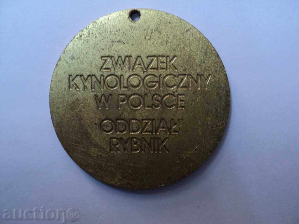 Auction STAR MEDAL FROM KINOLOGY EXHIBITION POLAND 1992 Auction STAR MEDAL FROM KINOLOGY EXHIBITION POLAND 1992