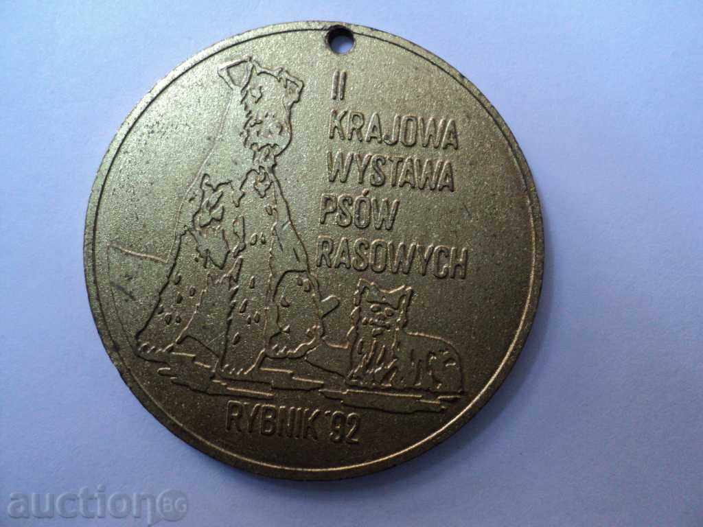 Delivery of STAR MEDAL FROM KINOLOGY EXHIBITION POLAND 1992 Delivery of STAR MEDAL FROM KINOLOGY EXHIBITION POLAND 1992