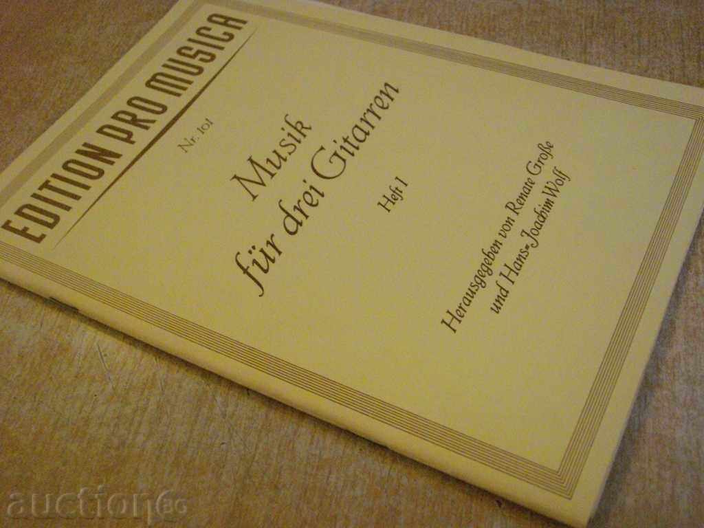 Book "Musik für drei Gitarren-Heft I-Renate Große" -58 p. - 7 Book "Musik für drei Gitarren-Heft I-Renate Große" -58 p. - 7
