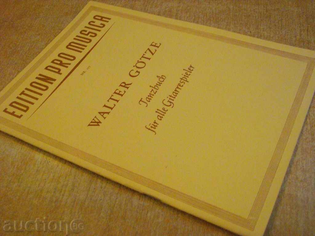 Book "Tanzbuch für alle Gitarrespieler-WALTER GÖTZE" -32p. - 7 Book "Tanzbuch für alle Gitarrespieler-WALTER GÖTZE" -32p. - 7