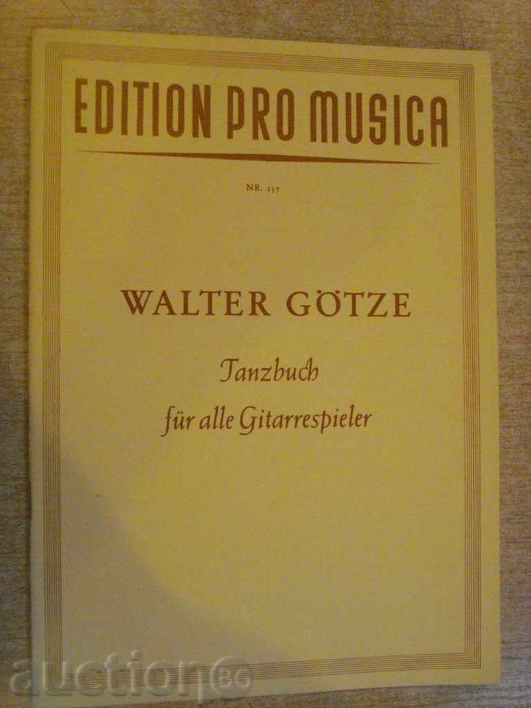 Book "Tanzbuch für alle Gitarrespieler-WALTER GÖTZE" -32str.