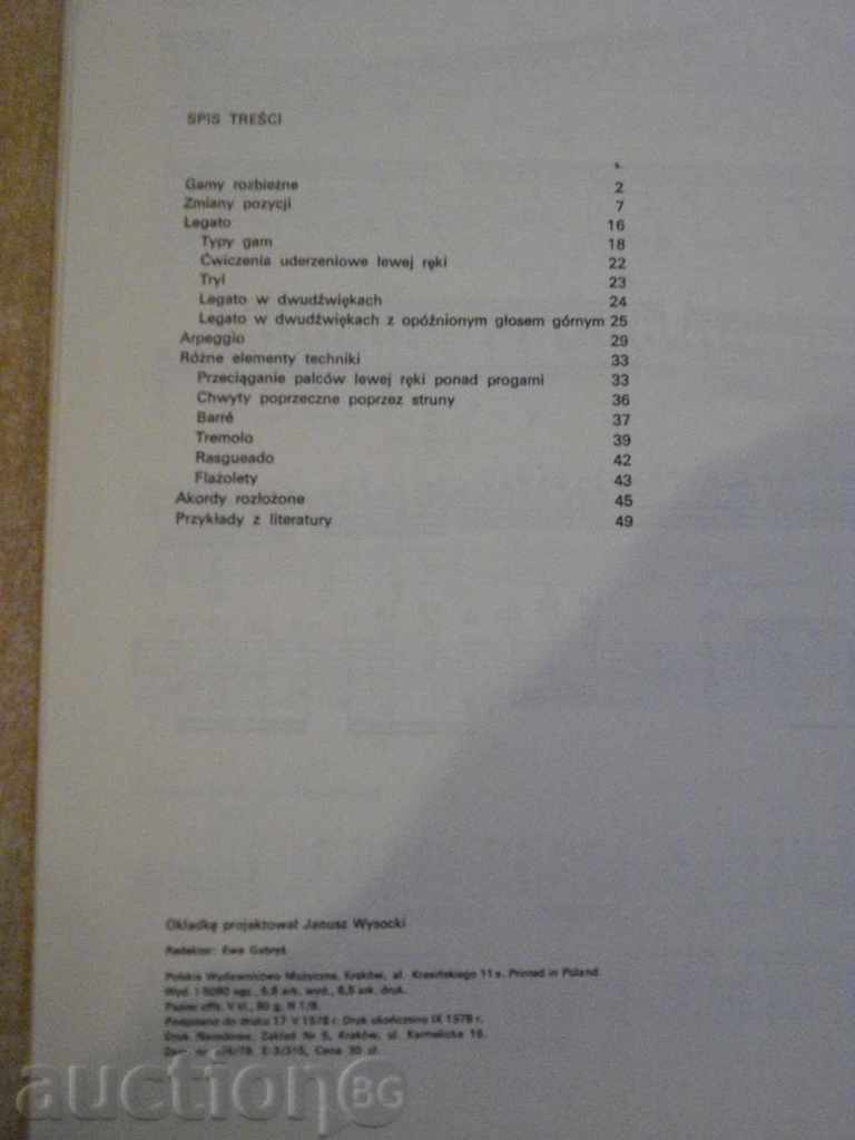 Book "STUDIUM wyższej techniki GITAROWEJ-Powroźniak" -52p. - 6 Book "STUDIUM wyższej techniki GITAROWEJ-Powroźniak" -52p. - 6