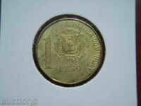 1 Peso 1991 Dominican Republic - VF/XF