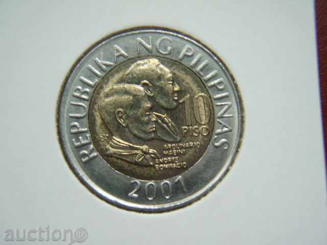 10 Piso 2001 Philipinas (Filipine) - Unc 10 Piso 2001 Philipinas (Filipine) - Unc