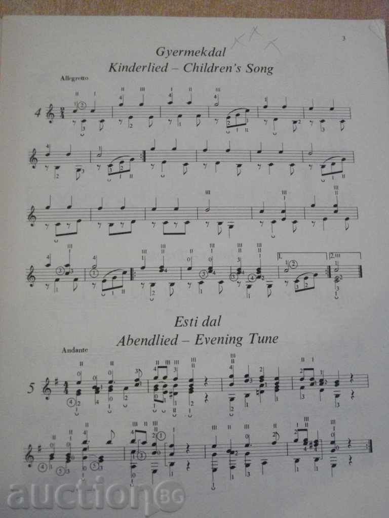 Book "GITÁRMUZSIKA KEZDÖKNEK - VERECZKEY László" - 32 pages with price 8.00 BGN | € 4.09 Book "GITÁRMUZSIKA KEZDÖKNEK - VERECZKEY László" - 32 pages with price 8.00 BGN | € 4.09