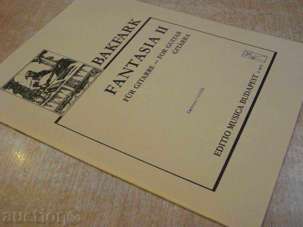 Book "FANTASIA II - Gitárra - VALENTINUS BAKFARK" - 6 p. - 7 Book "FANTASIA II - Gitárra - VALENTINUS BAKFARK" - 6 p. - 7