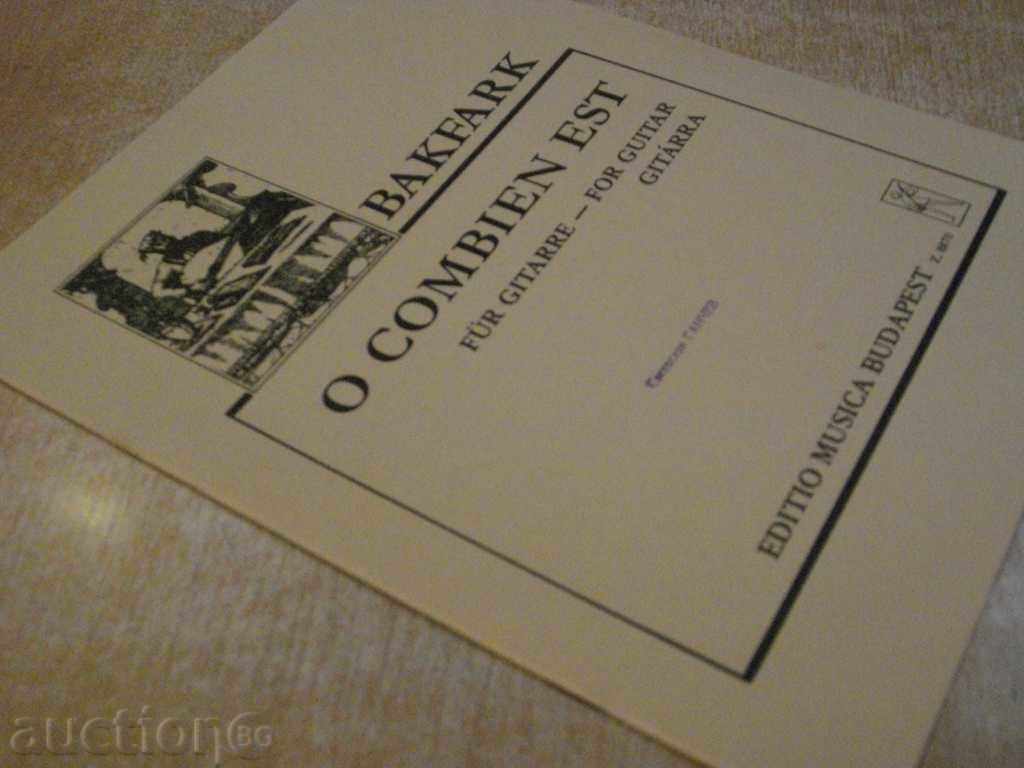 Книга "O COMBIEN EST - Gitárra-VALENTINUS BAKFARK" - 4 стр. - 7 Книга "O COMBIEN EST - Gitárra-VALENTINUS BAKFARK" - 4 стр. - 7