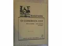 The book "O COMBIEN EST - Gitárra-VALENTINUS BAKFARK" - 4 p.