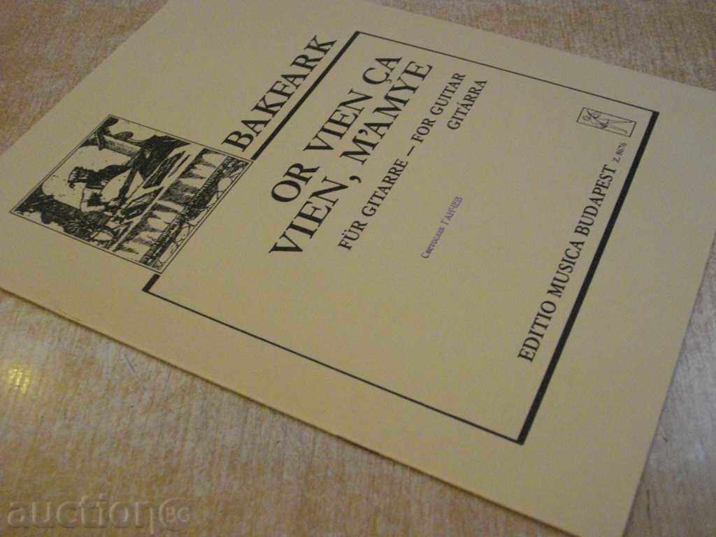 Book "OR VIEN ÇA, VIEN, M'AMYE-Gitárra-BAKFARK" - 4 p. - 7 Book "OR VIEN ÇA, VIEN, M'AMYE-Gitárra-BAKFARK" - 4 p. - 7