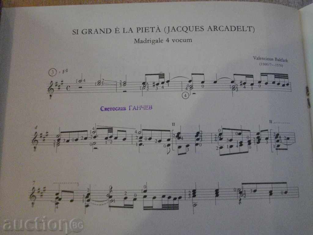 Auction Book "SI GRAND É LA PIETÁ - Gitárra - V.BAKFARK" - 4 p. Auction Book "SI GRAND É LA PIETÁ - Gitárra - V.BAKFARK" - 4 p.