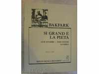 Book "SI GRAND É LA PIETÁ - Gitárra - V.BAKFARK" - 4 p.