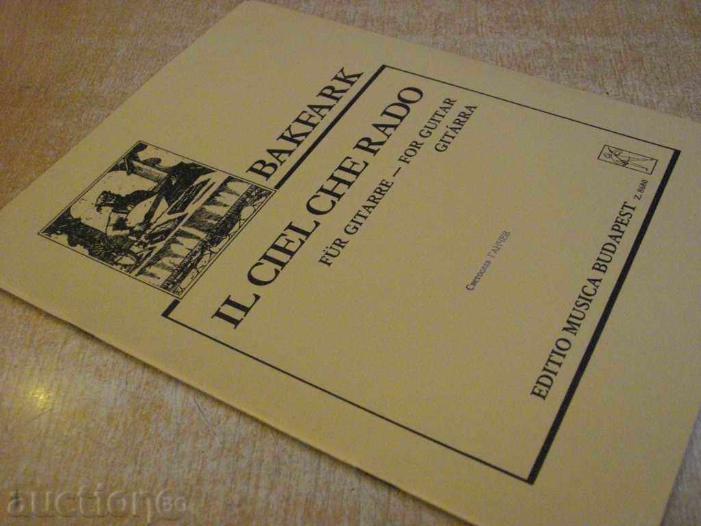 Книга "IL CIEL CHE RADO-Gitárra-VALENTINUS BAKFARK" - 4 стр. - 7 Книга "IL CIEL CHE RADO-Gitárra-VALENTINUS BAKFARK" - 4 стр. - 7