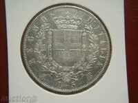 5 Lire 1871 М Italy (5 лири Италия) - XF