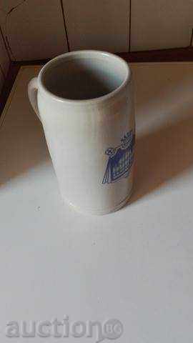 Large beer mug with price 5.99 BGN | € 3.06 Large beer mug with price 5.99 BGN | € 3.06