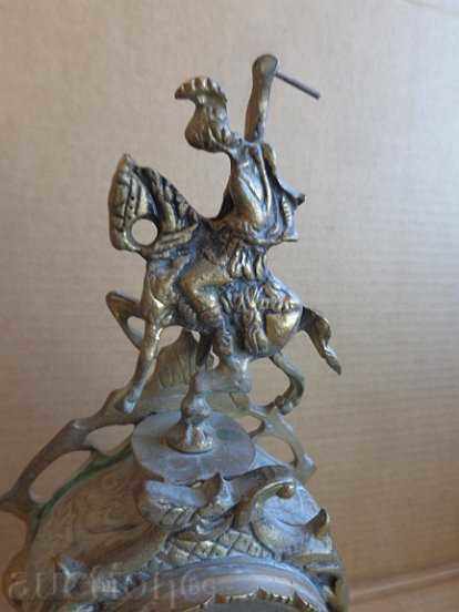 Delivery of Bronze case from a fireplace clock alarm clock figurine