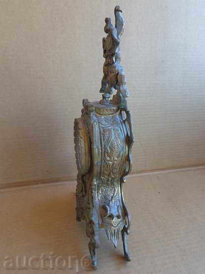 Bronze case from a fireplace clock alarm clock figurine - 5