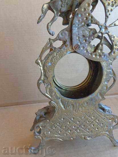 Bronze case from a fireplace clock alarm clock figurine - 7