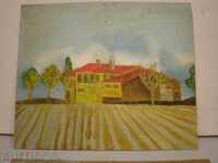 ζωγραφική, λάδι, σε φέιζερ, υπογεγραμμένη.