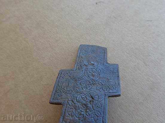 Bronze Russian cross with inscriptions RTOV 1877-78, crucifixion, icon - 5 Bronze Russian cross with inscriptions RTOV 1877-78, crucifixion, icon - 5