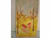 ζωγραφική-λάδι σε φέιζερ-υπογραφή.