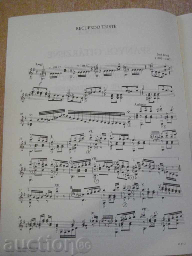 Auction Book "SPANYOL GITÁRZENE-JOSE BROCÁ-BENKÓ Dániel" - 12 p. Auction Book "SPANYOL GITÁRZENE-JOSE BROCÁ-BENKÓ Dániel" - 12 p.