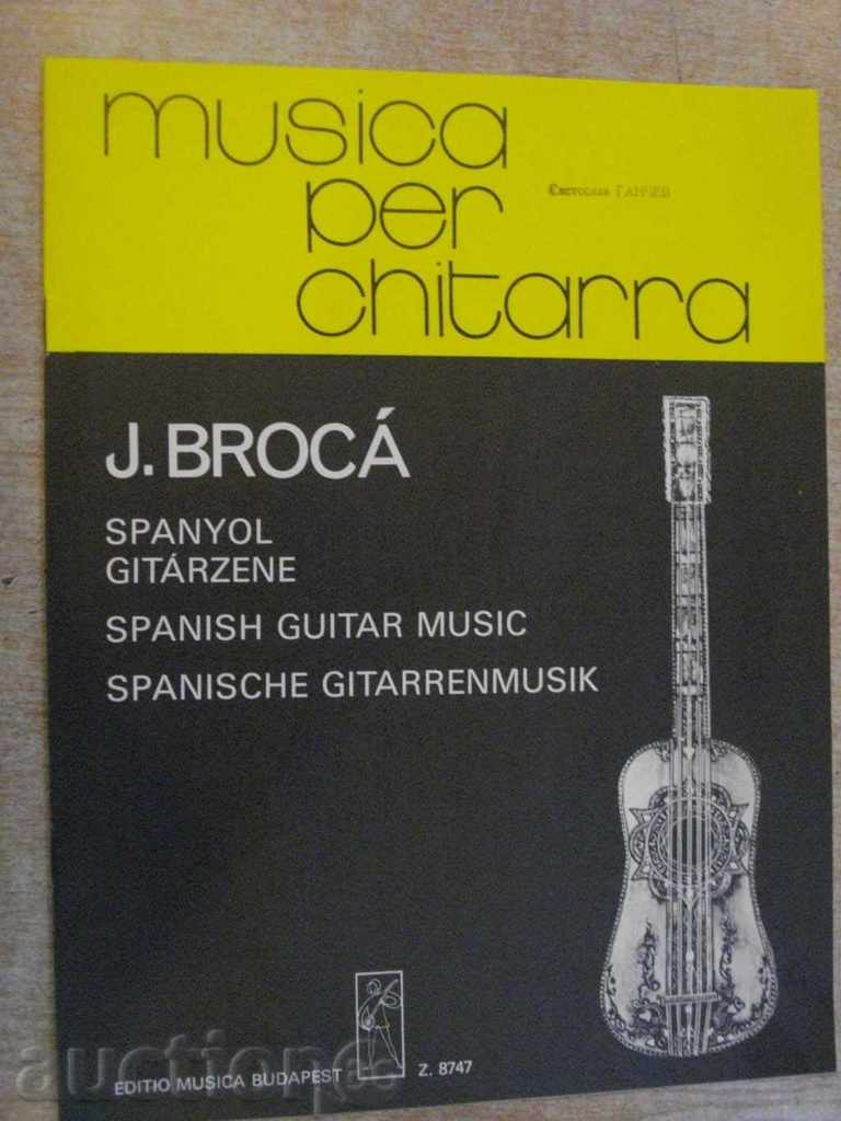 Book "SPANYOL GITÁRZENE-JOSÉ Broca-Benko Dániel" - 12 p.