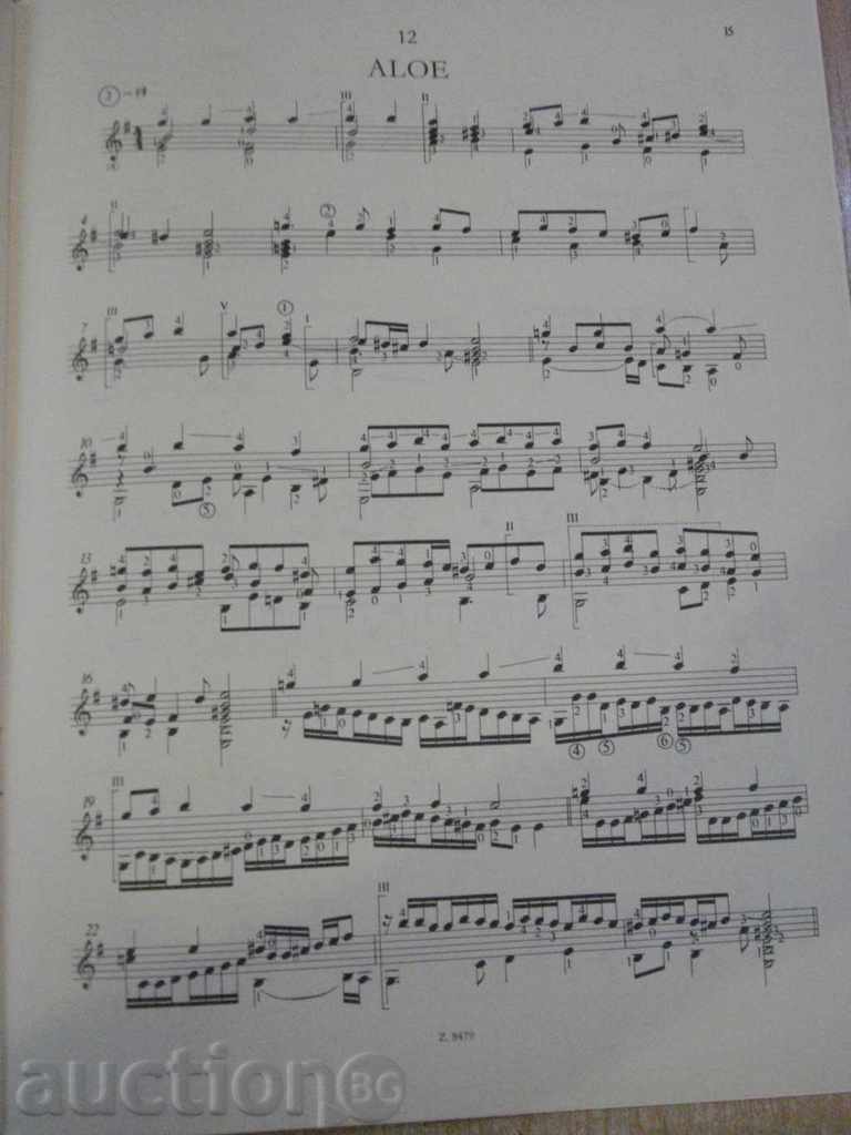 Book "TIZENKÉT KÖNNYŰ DARAB GITÁRRA-JOHN DOWLAND" - 16 p. - 5 Book "TIZENKÉT KÖNNYŰ DARAB GITÁRRA-JOHN DOWLAND" - 16 p. - 5