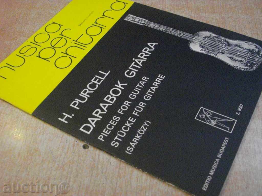 Book "DARABOK GITÁRRA-HENRY PURCELL-SÁRKÖZY Gergely" -40p. - 7 Book "DARABOK GITÁRRA-HENRY PURCELL-SÁRKÖZY Gergely" -40p. - 7