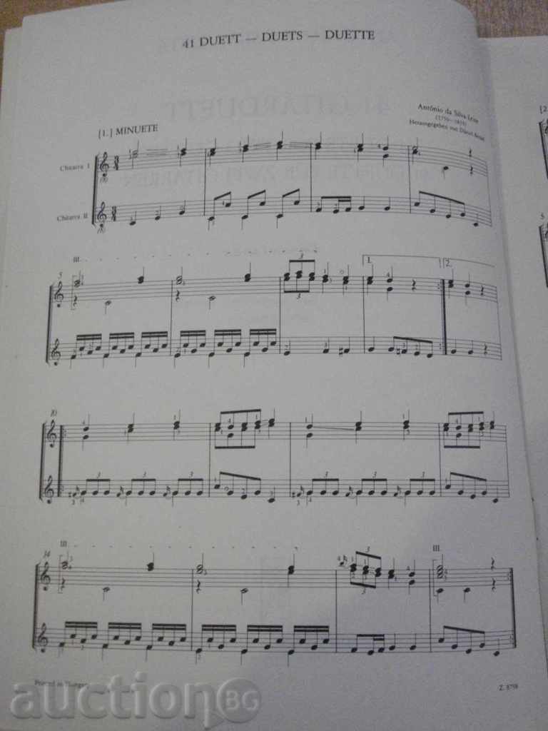 Auction Book "41 GITÁRDUETT-ANTÓNIO DA SILVA-LEITE-D.BENKÓ" -40 p. Auction Book "41 GITÁRDUETT-ANTÓNIO DA SILVA-LEITE-D.BENKÓ" -40 p.