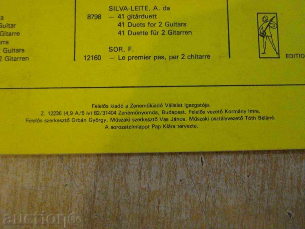 The book "7 DUO PER 2 CHITARRE-FR.DA MILANO / J.MATELART" -28 pp. - 6 The book "7 DUO PER 2 CHITARRE-FR.DA MILANO / J.MATELART" -28 pp. - 6